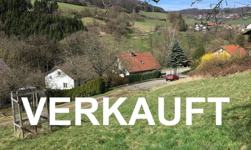 VERKAUFT i. 2019 - Letztes Baugrundstück, sonnige Südhanglage, Blick