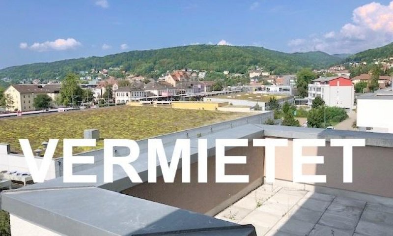 VERMIETET i. 2020 - Penthouse Waldshut, Zentrum, Lift, Rheinblick, Parkett Eiche hell geölt, Dachterrasse, elektrische Rollläden, Decken und Wände weiss geglättet, ca. 123 m² Wohnfl.