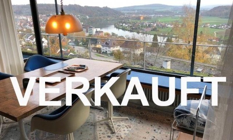 VERKAUFT i. 2020 - Architektenhaus, Renovierungsstau, traumhafte Lage mit Blick über Waldshut, Alpen, Privatzufahrt, Innehof, Kamin