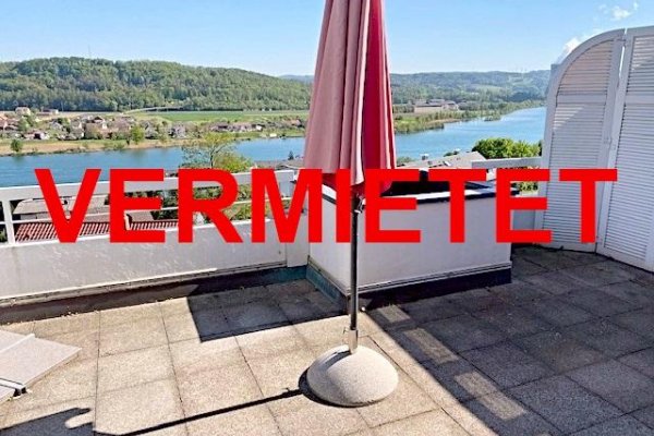 VERMIETET i. 2023 - Terrassenhaus mit herrlichem Rheinblick, sonnige Südlage, zentral, 5-Gehminuten in die Kaiserstraße