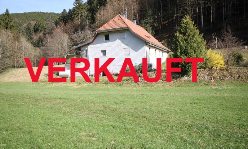 VERKAUFT i. 2022 - KEINE KÄUFERMAKLERGEBÜHR! Ein Traum in Alleinlage für den individuellen Käufer, kl. Häuschen, ca. 6.800 m², Wald / Fluss angrenzend, vorgelagert Wiesengrundstück, Stube, Kachelofen, Schwedenofen, Gas-Zentralheizung, Dach neu gedeckt...