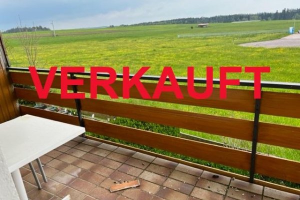 VERKAUFT i. 2022 , KEINE KÄUFERMAKLERPROVISION! 3-Zimmer-(Ferien)-ETW, unverbaute Fernsicht, Wiesen, 2 Balkone, Parkett, neuw. Bad, sof., Garage