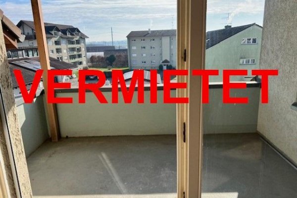 VERMIETET i. 2023 - 2-Zi-Whg, oberste Etage, grosser Dachbalkon, Weitblick, Keller