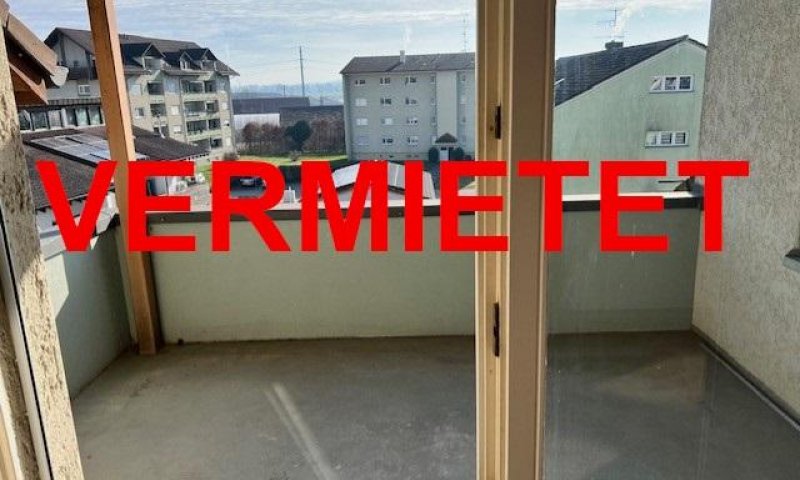 VERMIETET i. 2023 - 2-Zi-Whg, oberste Etage, grosser Dachbalkon, Weitblick, Keller