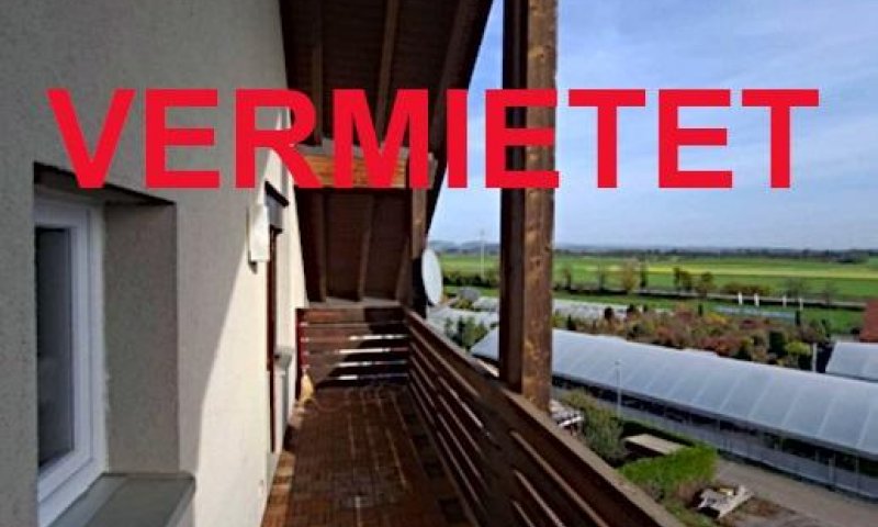 VERMIETET i. 2023 - 2 1/2-Zi-Whg, oberste Etage, Balkon, überdacht