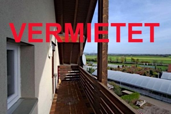 VERMIETET i. 2023 - 2 1/2-Zi-Whg, oberste Etage, Balkon, überdacht