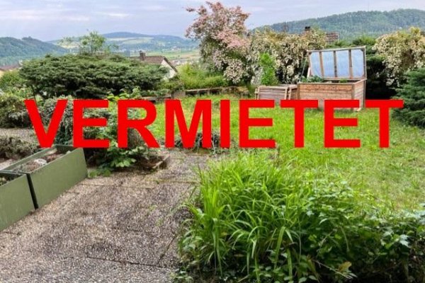 VERMIETET i. 2024 - 1-Zi-Terrassen-Whg Waldshut-Haspel, beliebte stadtnahe Lage, sep. Zugang, Windfang, EBK, Südterrasse, teilmöbliert, Fenster erneuert K-Wert 1,0