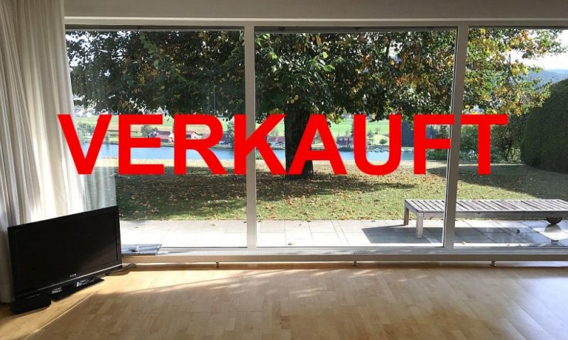 VERKAUFT i. 2023 - Beste Lage, einmalig ebene Grundstücklage m. traumh. Rheinblick u. i. Schweiz, grosses Wohnhaus, 2 Garage, Heizung erneuert, Sauna