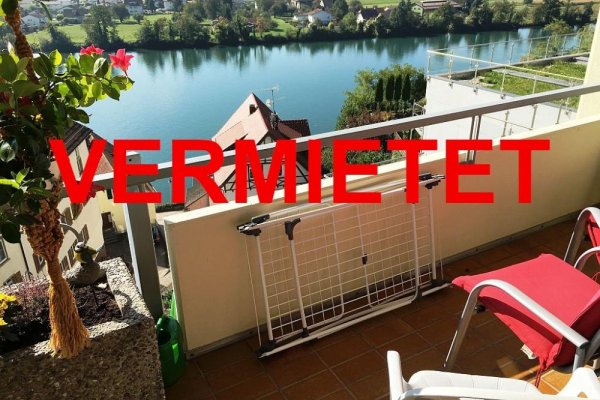 VERMIETET i. 2024 - 2-Zi-Whg, herrlicher Rheinblick, Lift, EBK, Waldshut Innenstadt, bevorzugte Lage