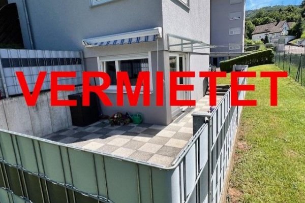 VERMIETET i. 2024 - 2-Zi-Whg mit Sonnenterrasse, Wehr-Öflingen, schöne, sonnige Südwestterrasse, Markise, m. sichtgeschütztem Rasengrst, Innenausbau neu, 3fach-Verglasung, schickes Bad, ca. 83 m² Wohnfl. lt. Vermieter, Keller, WM-Platz, Trockenräume