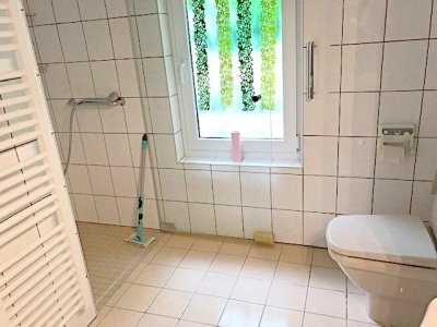 Gemütliches DHH, 3 Zi, EBK, Bad, Kunst, überdachter Freisitz, Markise, Steingarten, Springbrunnen, zentral gegenüber 