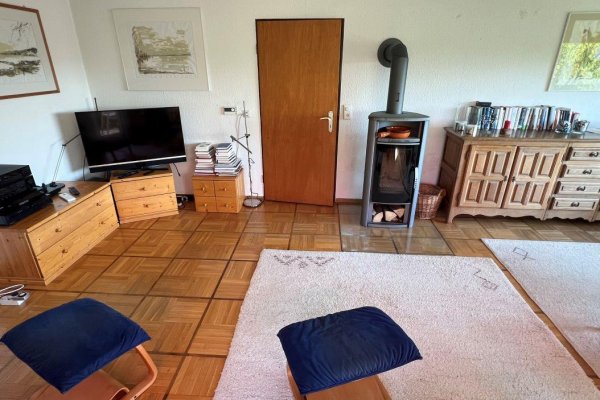 Wohnzimmer mit Schwedenofen