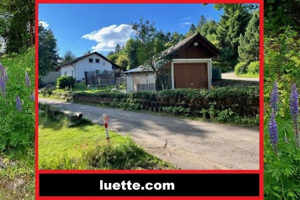 Idyllisch, in der Natur eingebettet gelegenes Wohn- auch Ferienhaus, Waldrand, Sackgasse, Eckgrundstück ca. 660 m², in ruhiger Ortsrandalleinlage, Wintergarten, Terrasse, Markise, Freisitz, ZH, Holzpellet, Schwedenofen, Garage